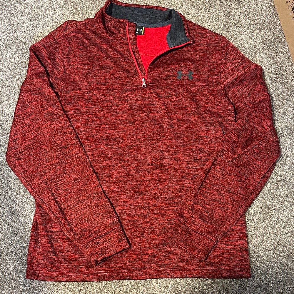 Under Armour Men's Red Quarter-Zip Jacket